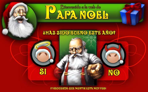 Web Pap&aacute; Noel